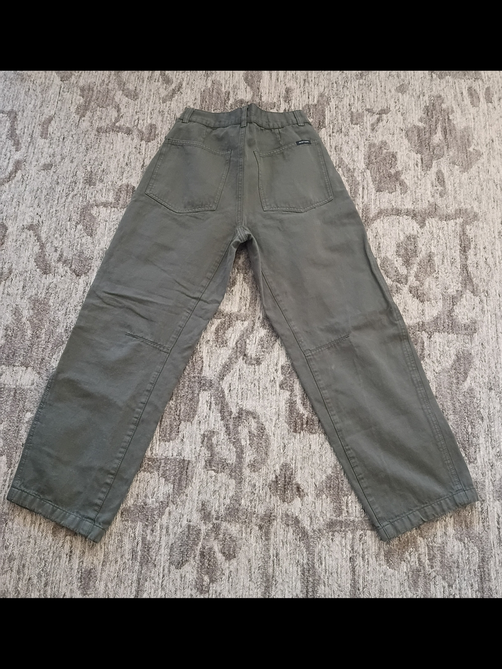 Anthropologie Sanctuary Indie Boho Green Cargo Pants Women's S 26 Cotton Coastal - Picture 4 of 4